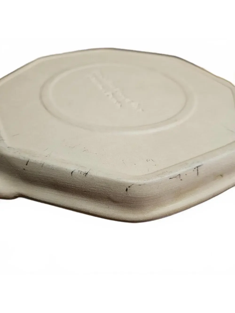 Vtg Brown Bag Cookie Art 1988 Bake Mold Hill Design Large Floral Pie Decoration